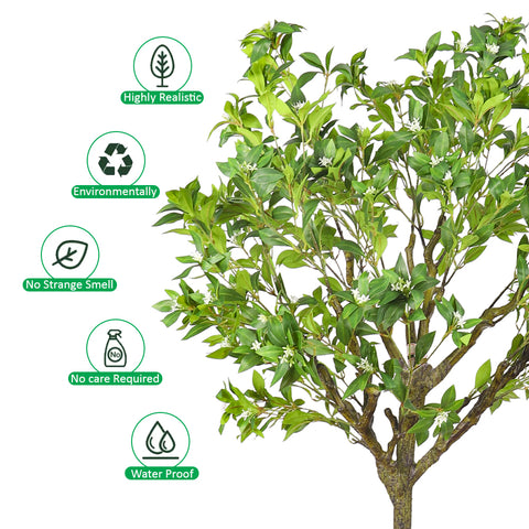 Tall artificial Pieris plant