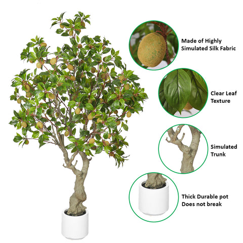 Faux tree with fruits