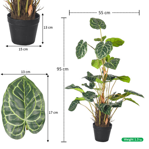 Potted fake caladium