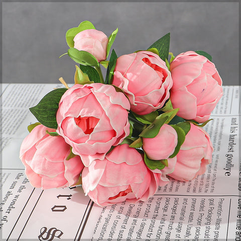 Real Touch Peony Singe Bunch (without vase)