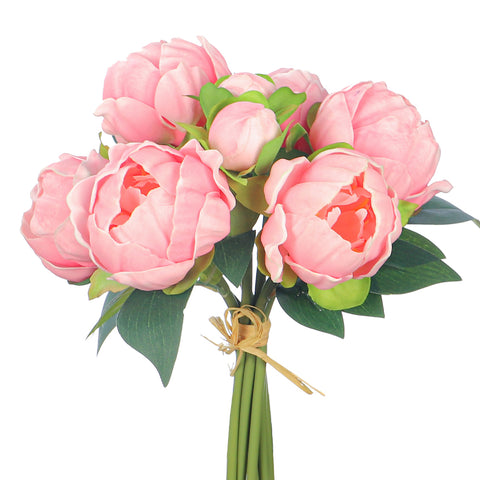 Real Touch Peony Singe Bunch (without vase)