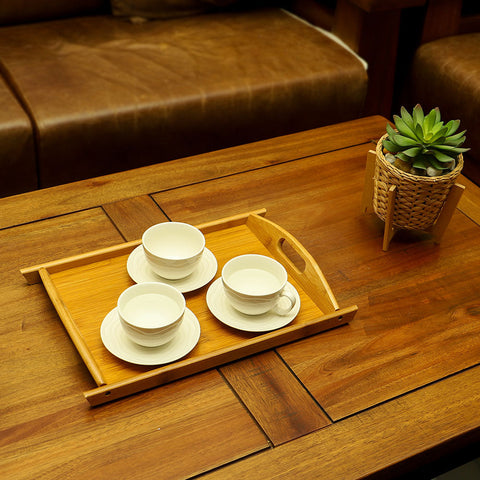 Rustic wooden tray