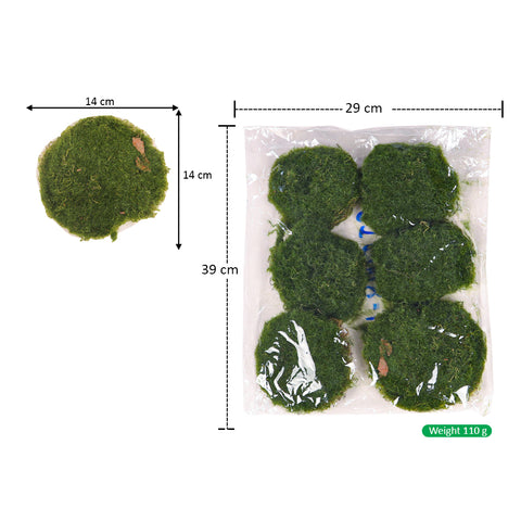 Faux moss pieces for home styling