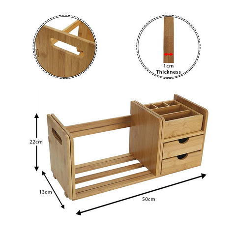 wooden desk organizer