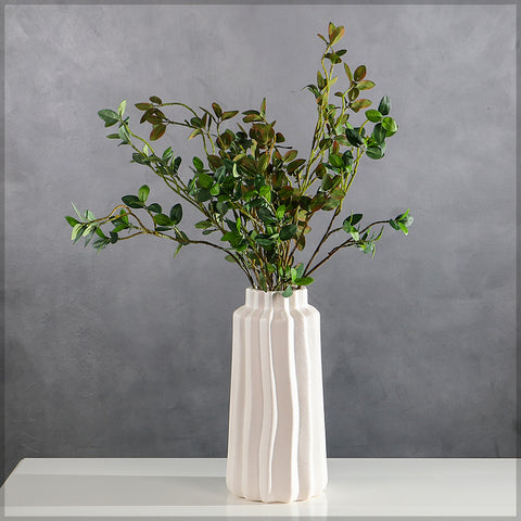 Textured ceramic vase