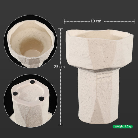 Decorative white vase