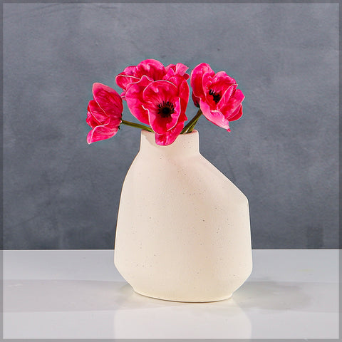 textured ceramic vase