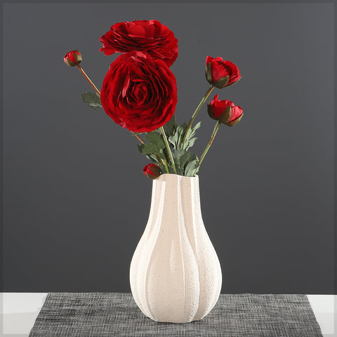 Decorative Ceramic Fluted Design Vase
