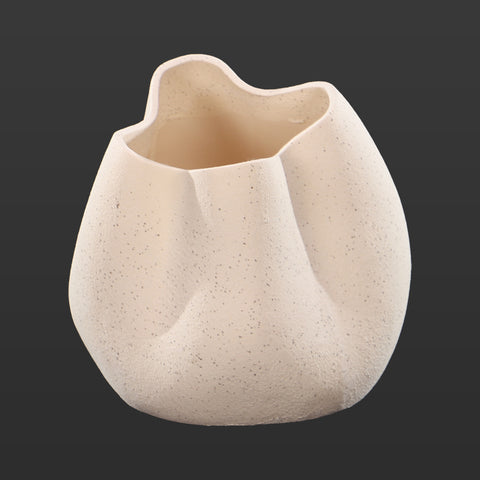 Round Modern Textured Vase