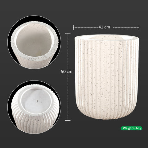 Textured Ribbed Planter Pots