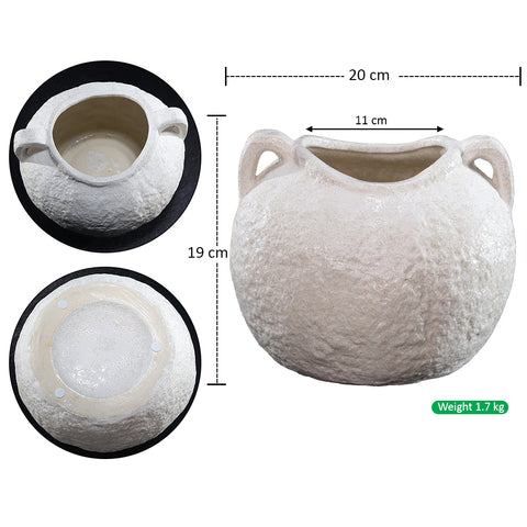 Rustic Textured Ceramic Vase