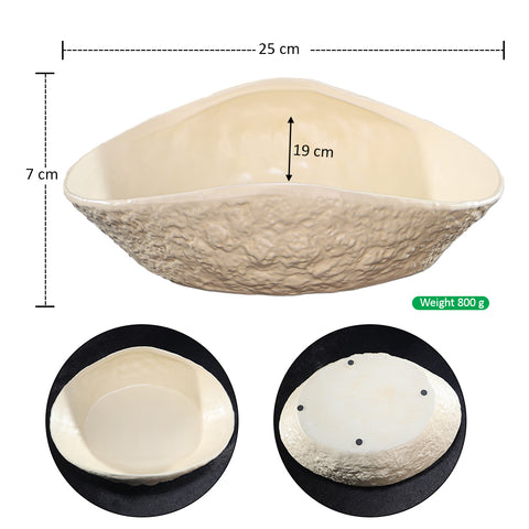 Cream Ceramic Ikebana Design Vase