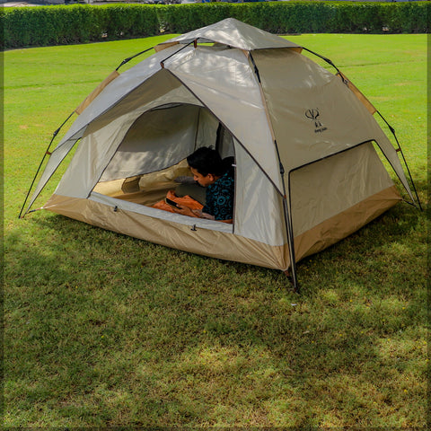 Foldable Polyester Pop-up Camping Tent(Tent Only)