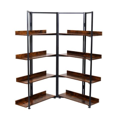 4 tiers wooden foldable metal frame