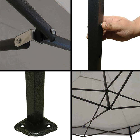 3x3m Garden Patio Top Cover Camping Tent (Tent Only)