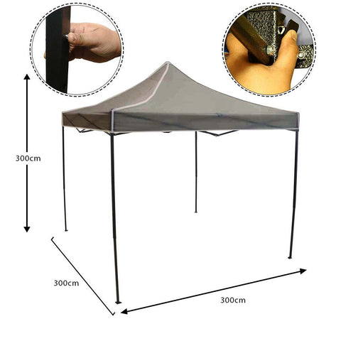 3x3m Garden Patio Top Cover Camping Tent (Tent Only)