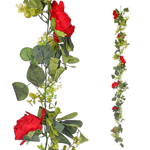 Artificial hanging rose ivy