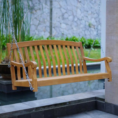 أرجوحة الشرفة الخشبية