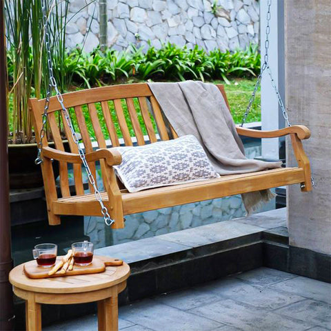 أرجوحة الشرفة الخشبية