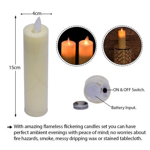 White LED candles