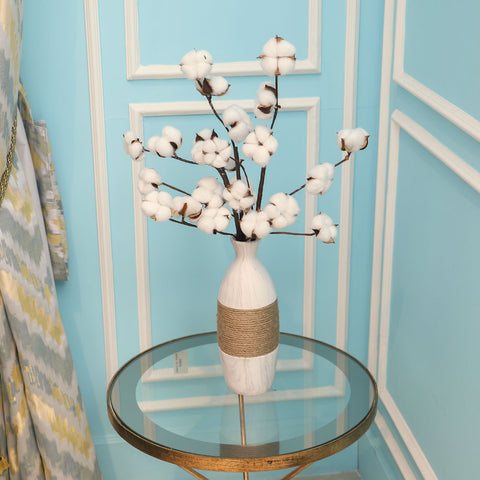 cotton flowers decor
