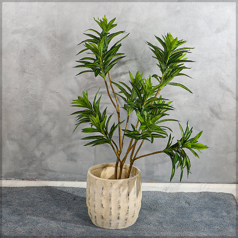Rustic concrete planter for outdoor spaces