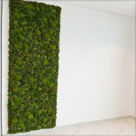 Vertical Moss Wall Art for Modern Interiors for display purposes only (non-sale)