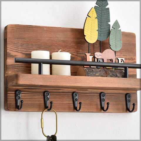 wooden key rack
