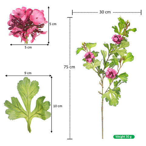 Faux hydrangea stem