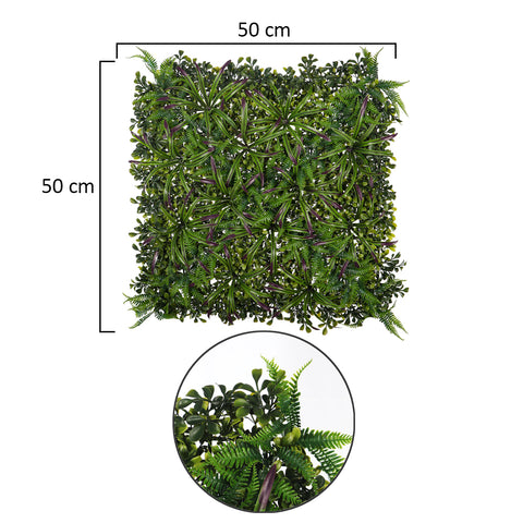 Faux foliage wall panels