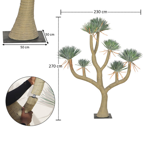 fake dracaena plant
