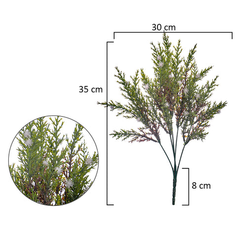 3pcs Artificial Green Bunch(without vase)