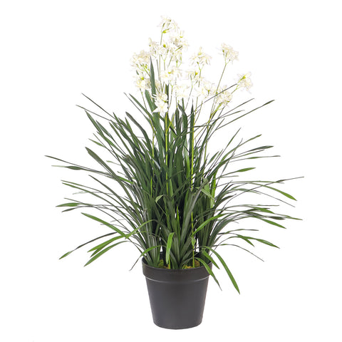 Artificial Allium Grass Plant With Fake Flower