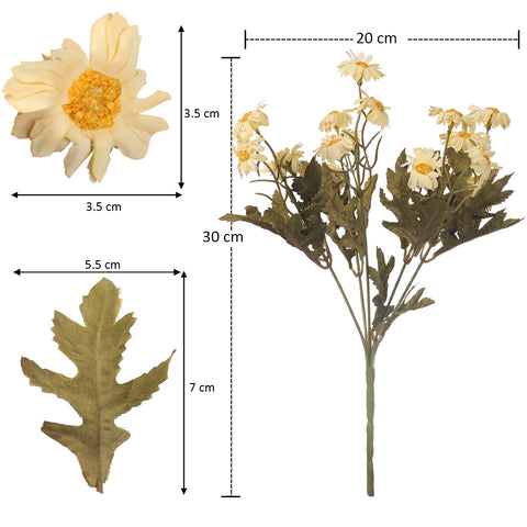 Artificial Mini Daisy Single Bunch Flowers(without vase)