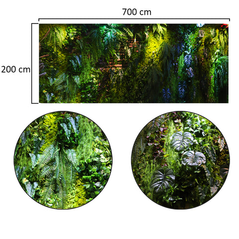 Decorative leaf decor wall panel