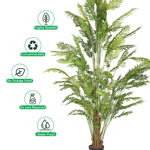 fake fern plant décor