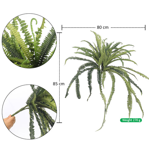 Faux Boston fern plant