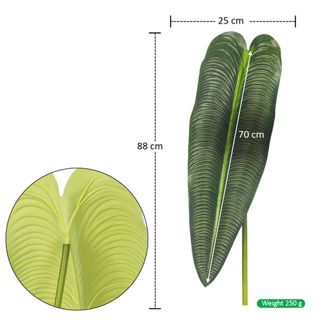 Faux single leaf stem
