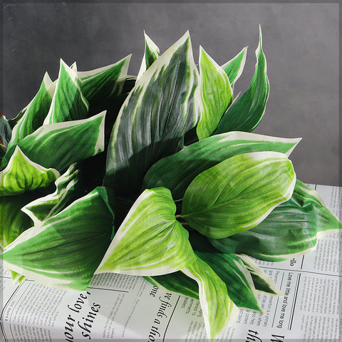 Artificial tropical leaves bunch
