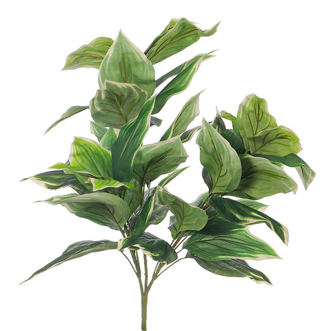 Artificial green leaves bunch