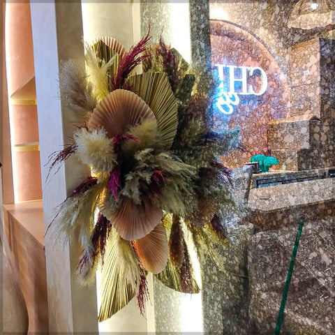 Dried flower bouquet