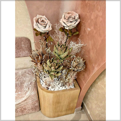 Faux flowers for decor