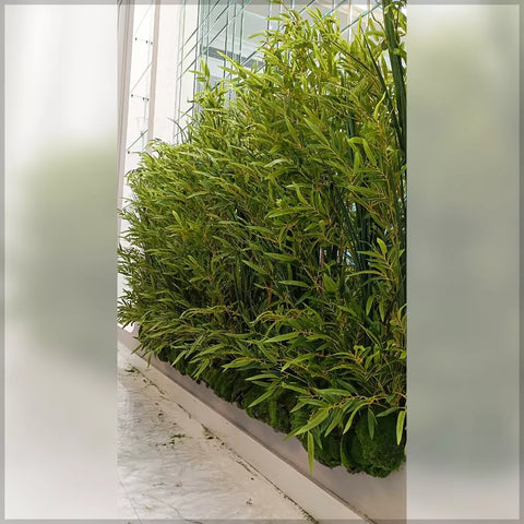artificial bamboo for wall decoration
