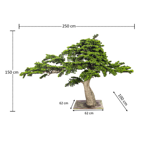 Tall artificial bonsai tree