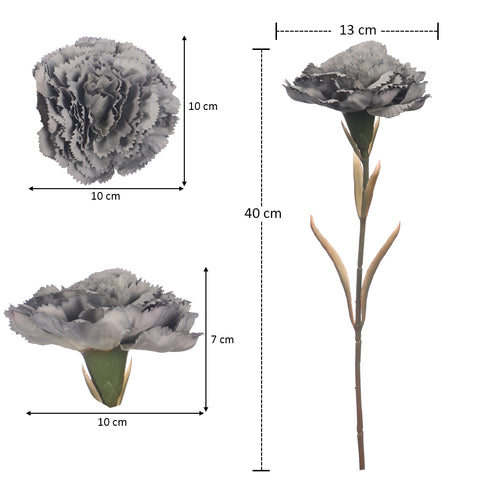 Artificial Single Stem Carnation Flowers