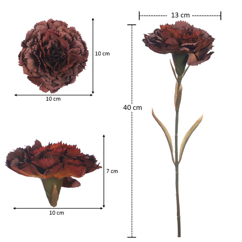 Artificial Single Stem Carnation Flowers