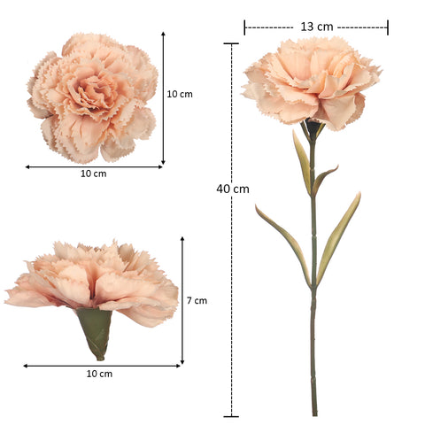 Artificial Single Stem Carnation Flowers