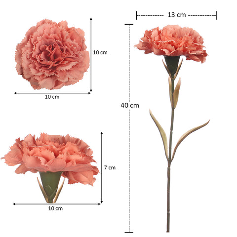 Artificial Single Stem Carnation Flowers