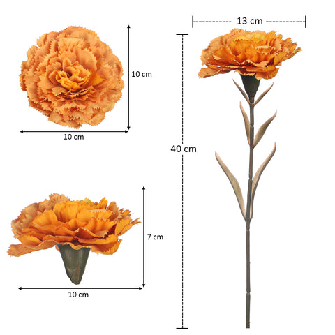 Artificial Single Stem Carnation Flowers