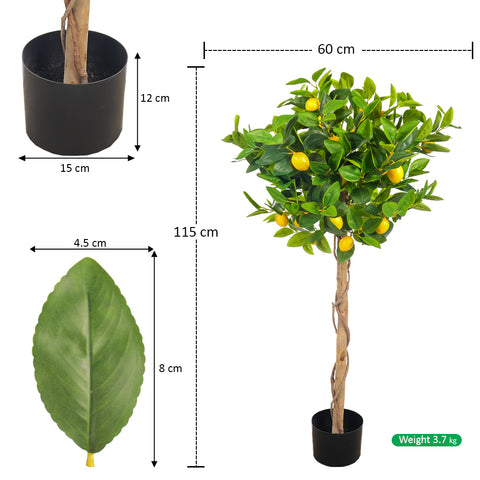 Faux indoor fruit tree